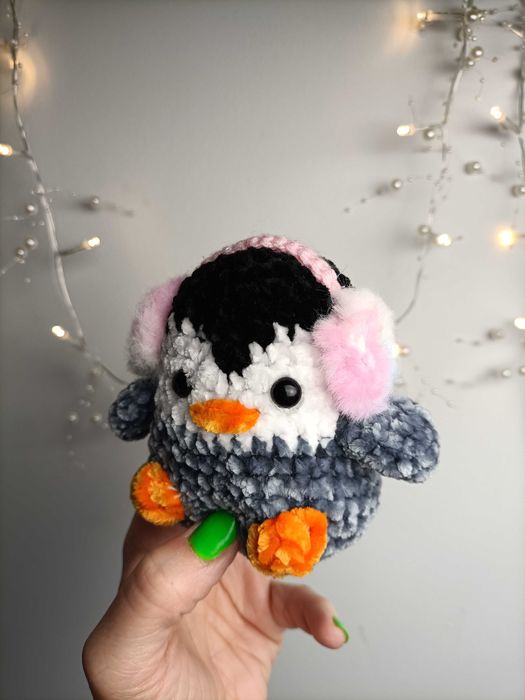 Pingwinek, pluszak handmade