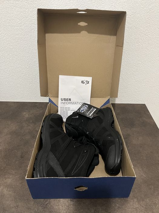 Botas Haix Boack Eagle Athletic 2.1 T Mid Black PBT - Nova c/ etiqueta