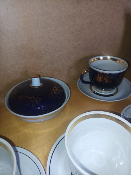 Чайний сервіз кобольтовий на 6 персо