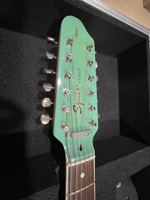Guitarra eléctrica 12 cordas Squier Venus XII Japan Mint Green (Rara)