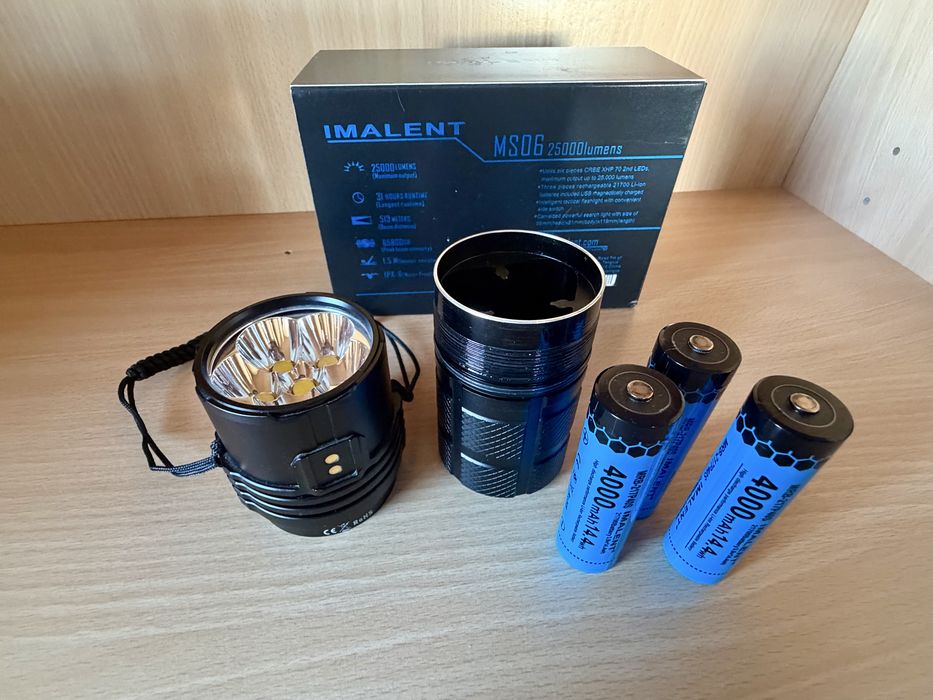 Imalent MS06W Latarka•25000 Lumen