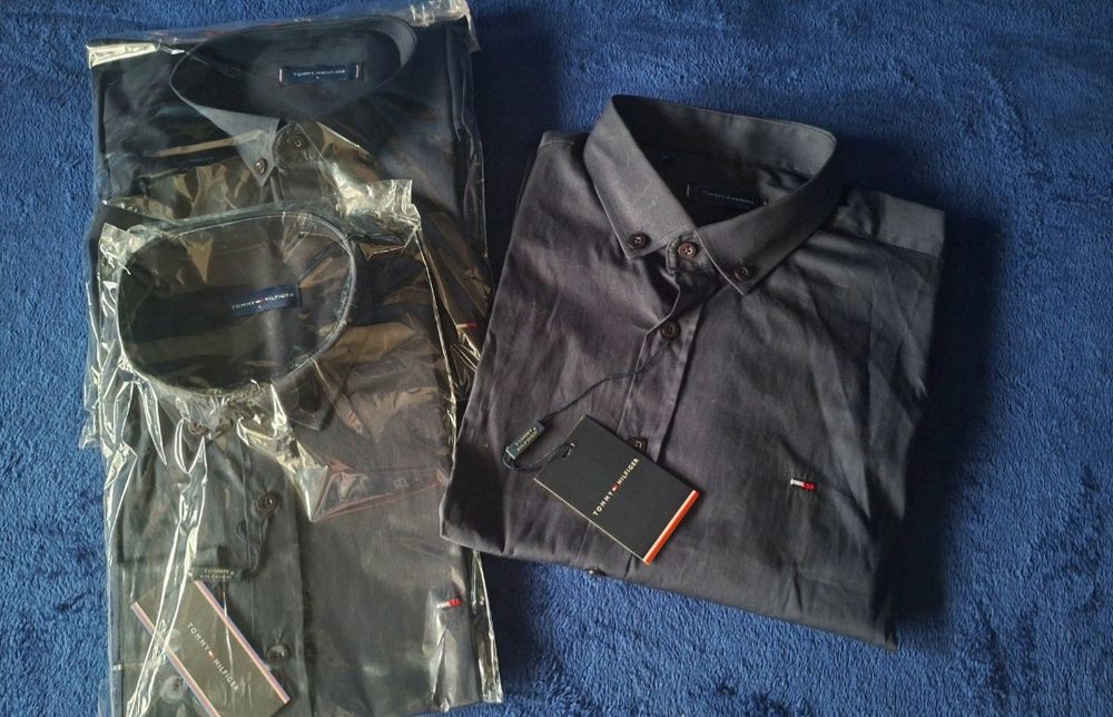 Granatowa koszula męska