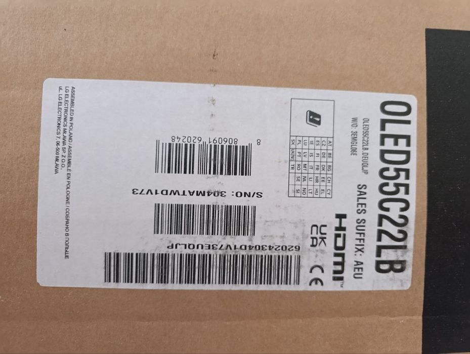 Продам телевізор LG OLED55C22LB, 55", OLED