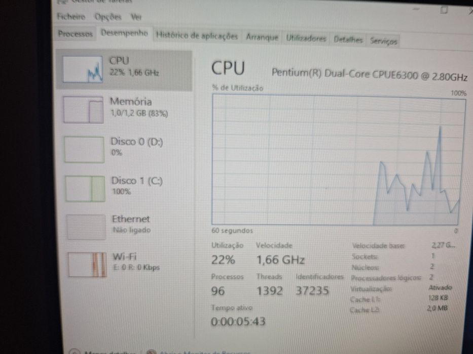 Computador de Secretária (Torre) + Teclado + Rato