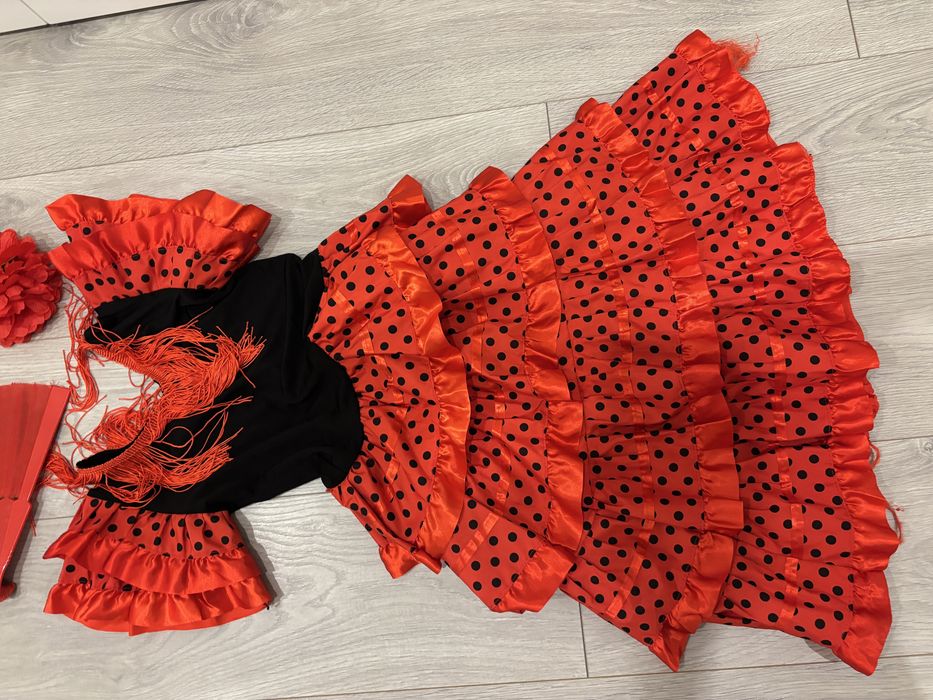 Vestido sevilhana/espanhola pack todo incluido