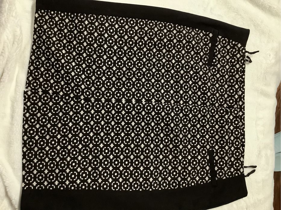 Elegancka spódnica czarna we wzory midi polskiej firmy Marol 48