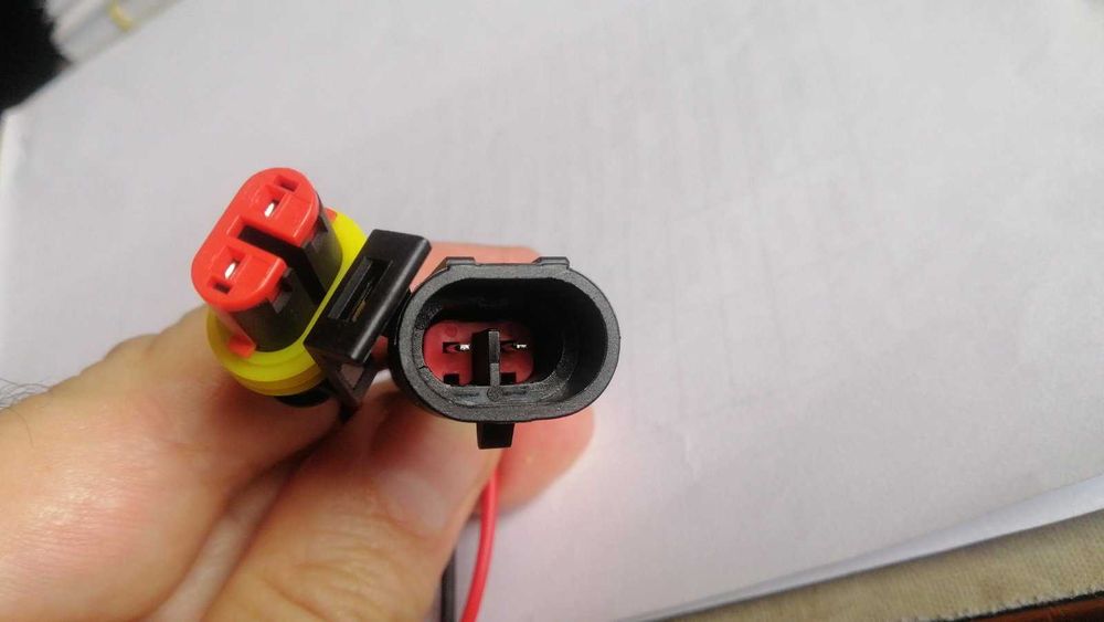 разъемы с проводами 2 pin влагозащитные