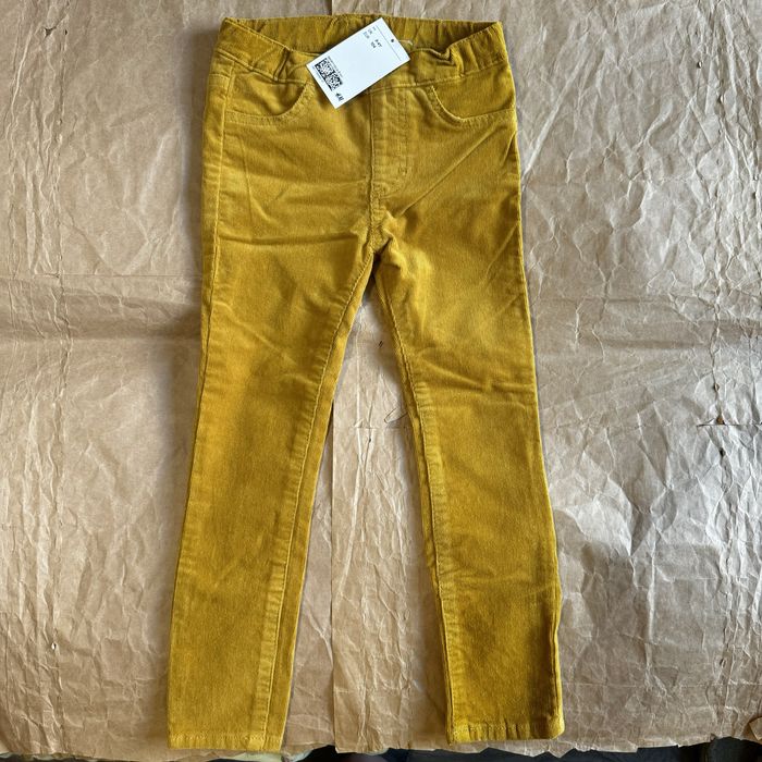 Штани вельветові гірчичні джинси НОВІ H&M вельветки джинси  НМ 104 см 3-4 роки гірчичний колір