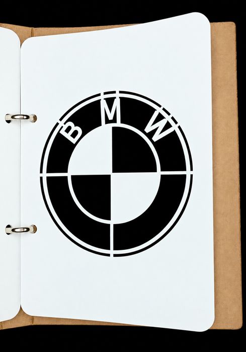 Capa A5 com Stencils Logotipos para Car Detailing