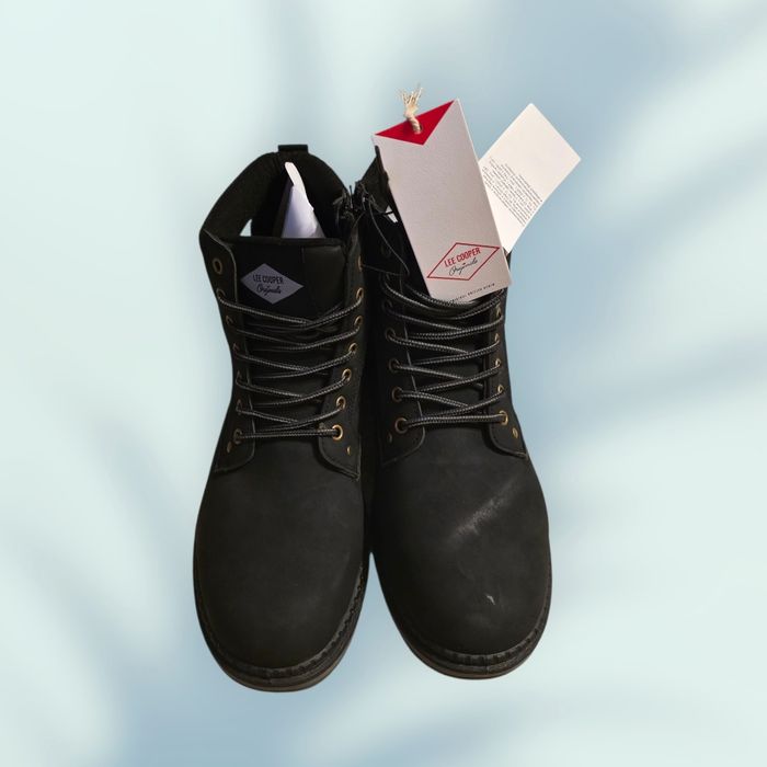 Lee Cooper Oryginalne Super Buty Zimowe Męskie Trekkingowe Czarne 45