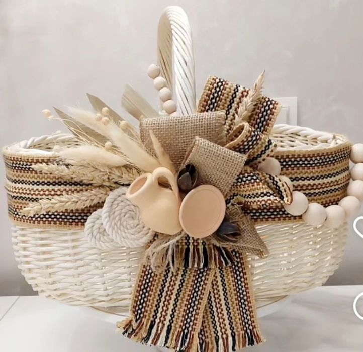 Пасхальний кошик. Великодній кошик. Етнодекор. Голендер
