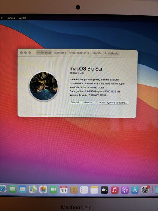 Macbook Air 13 polegadas 250gb