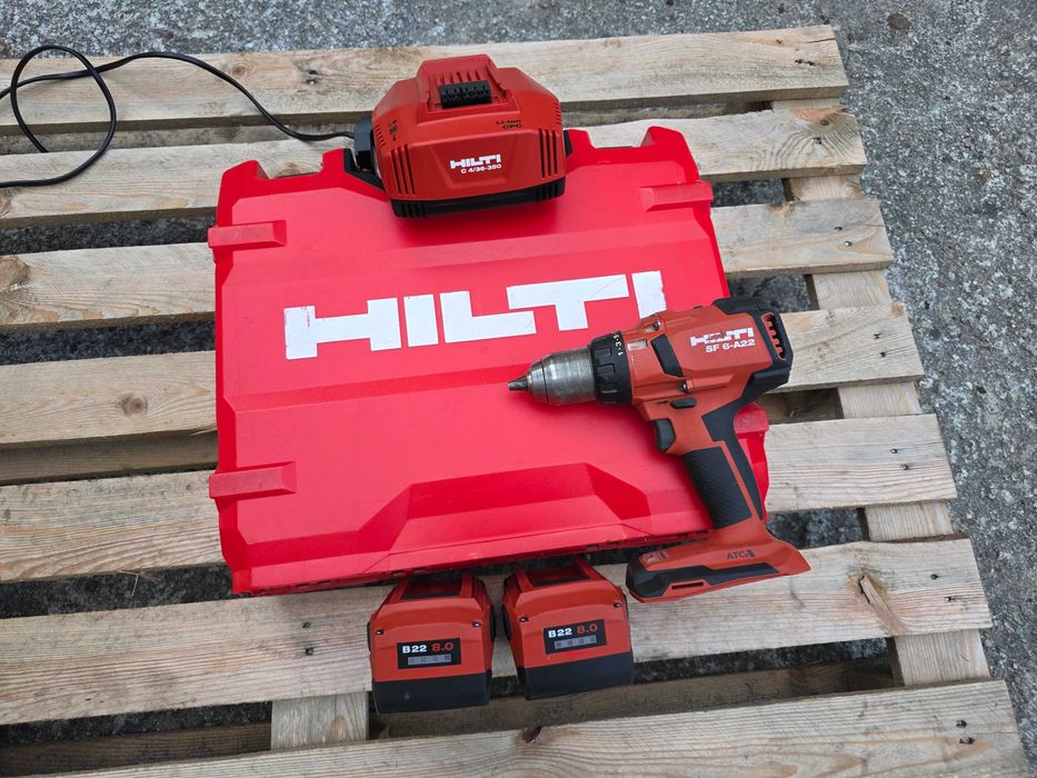 HILTI SF 6-A22 wkrętarka 2 x 8Ah ładowarka walizka