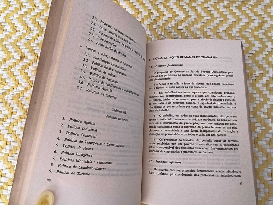 1ª Eleição da Assembleia da República - 1976 Programa do Partido Popular Democrático