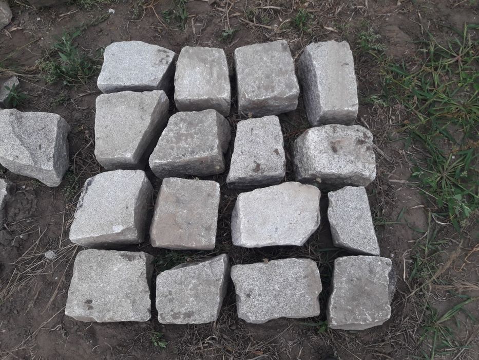 Kostka granitowa rozbiórkowa, obrzeże, podjazdy, skarpy