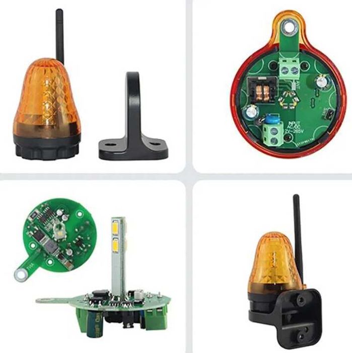 Napęd bramy przesuwnej 4GATES MD370W/800kg lampa z anteną