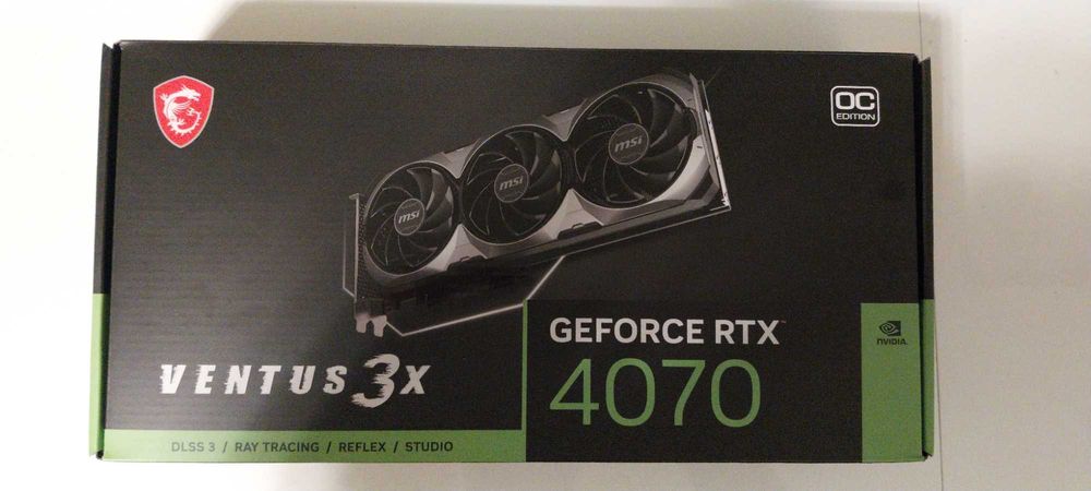 MSI RTX 4070 Ventus 3X OC Jak Nowa z Gwarancją 24 miesiące