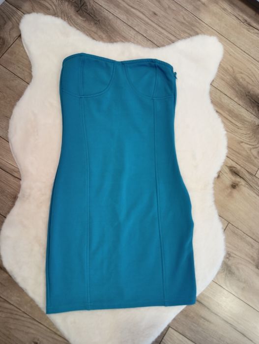 Sukienka mini bez ramiączek