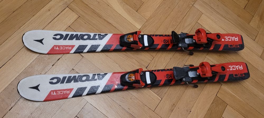 Narty dziecięce Atomic Race TI 90 cm + wiązania
