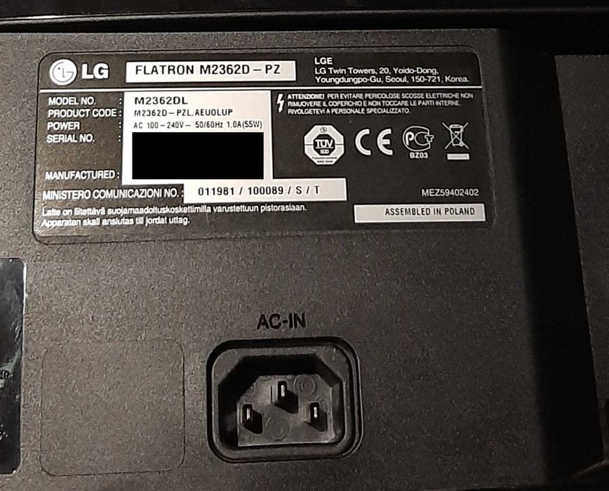 TV/LG Full HD (com defeito)