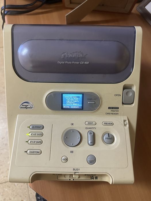 Fujifilm Printpix CX-400 Digital Photo Printer + Cabos + Consumíveis