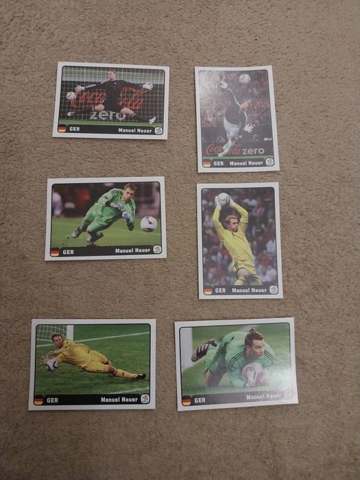 Set 6 cromos coca-cola Neur