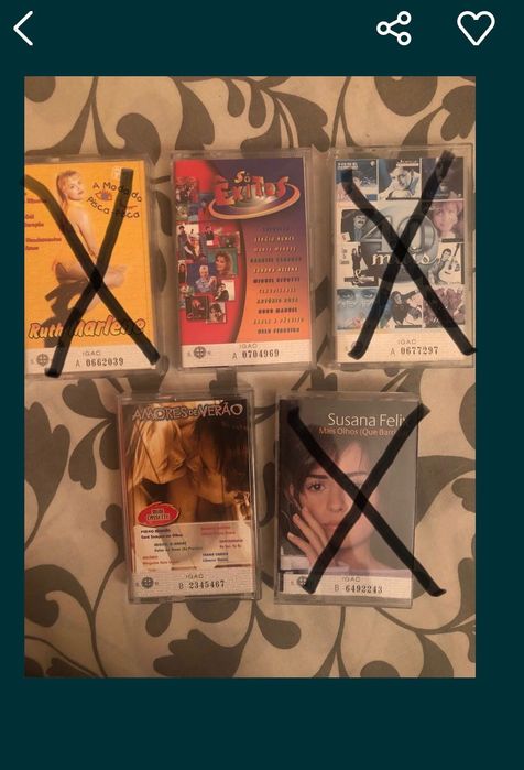 Cassetes de música Portuguesa