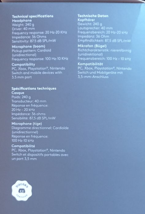 Навушники Logitech G335