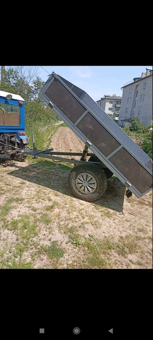 Причіп самоскид одноосний