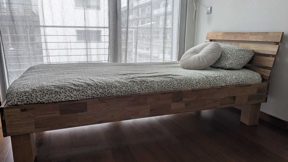 Cama solteiro jysk Madeira 190x90 ( inclui estrado e colchao )