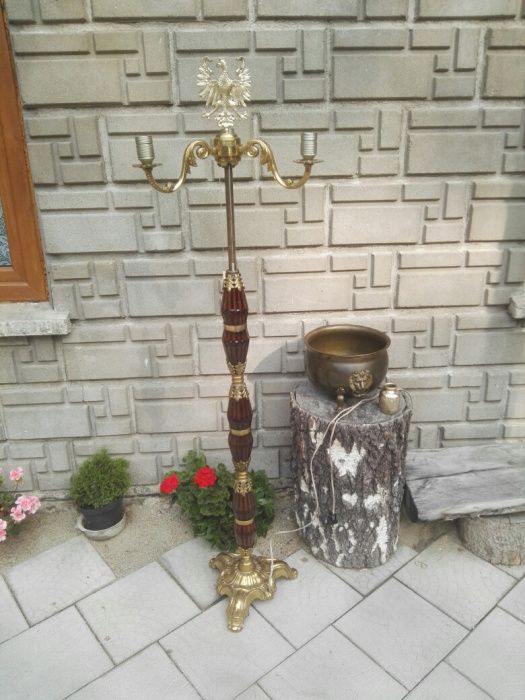 Lampa mosiężna, antyk