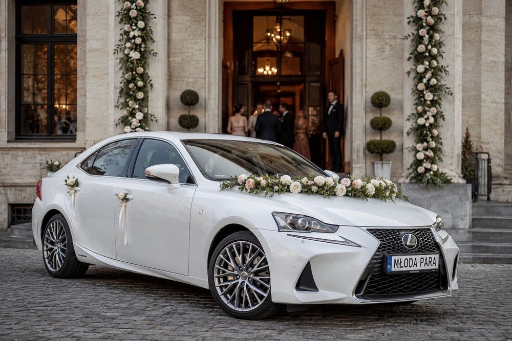 Auto do ślubu, samochód do ślubu. Lexus is350