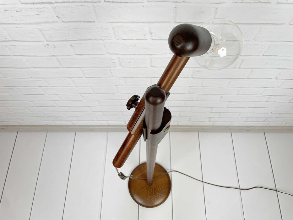 Szwedzka lampa podłogowa z lat 80 – Loft, Mid-Century, PRL, Industrial