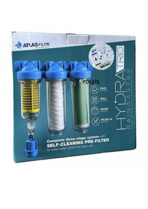 Фільтр самопромивний Atlas Filtri Hydra RAINMASTER TRIO Dn 3/4" (90 mcr) потрійний RA6095224