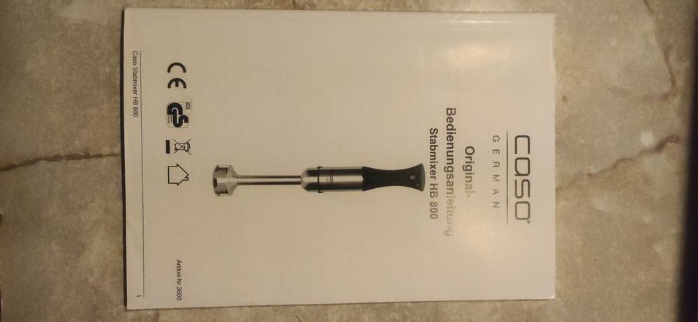 CASO Stabmixer HB 800 z 5 poziomami prędkości