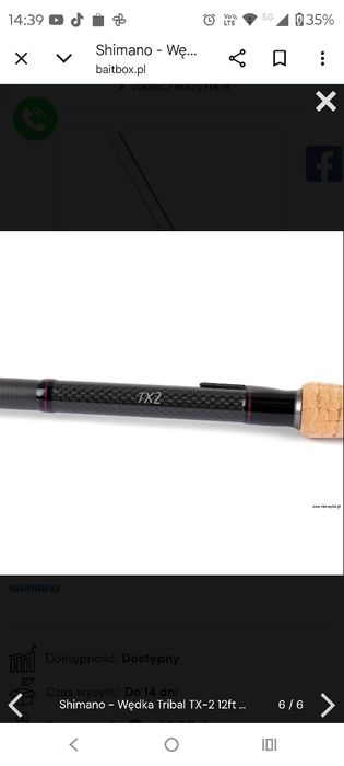 Nowe wędki Shimano tx2. 10ft 3lb cork