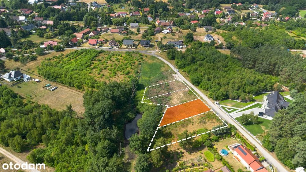 Działka budowlana w Słonem- 6 km od Zielonej Góry, media w drodze