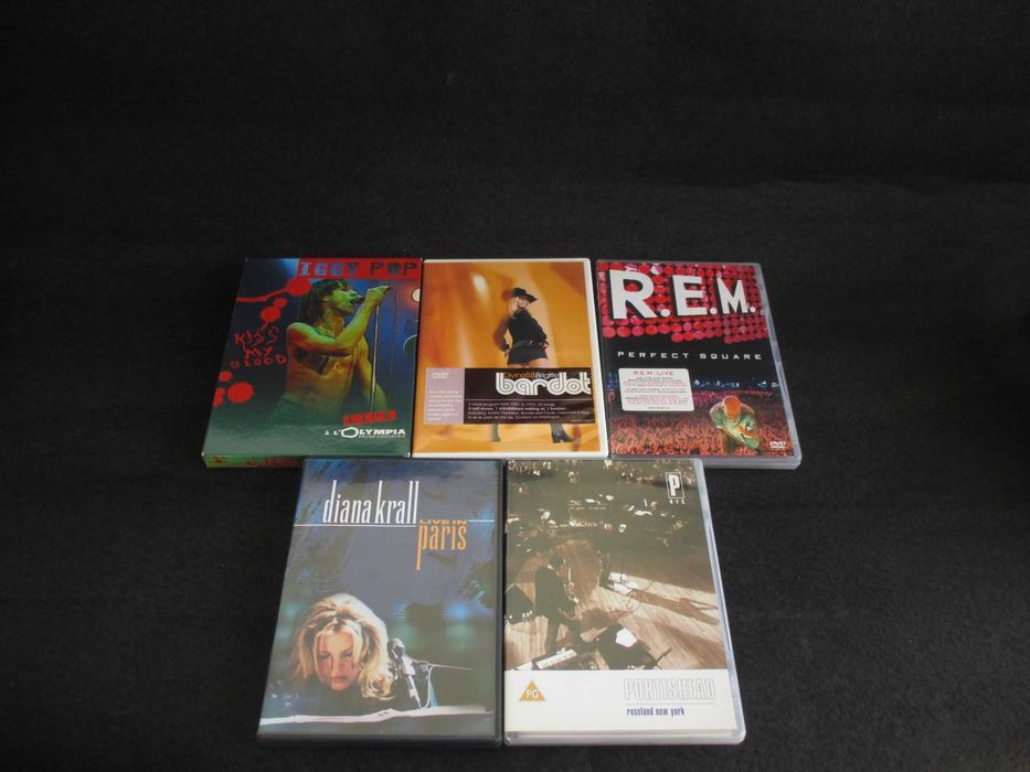 DVD Música Concertos Iggy REM Portishead Eagles Elton Radiohead Dido