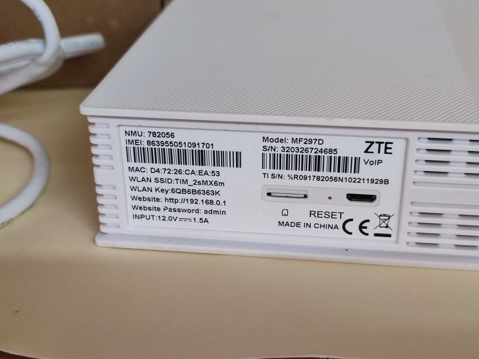 600mbps ZTE MF297D Cat12 - Router Wi-Fi  6 4G