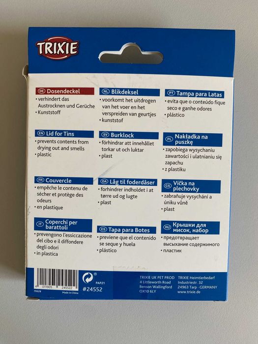 Pokrywka na puszki z karmą Trixie