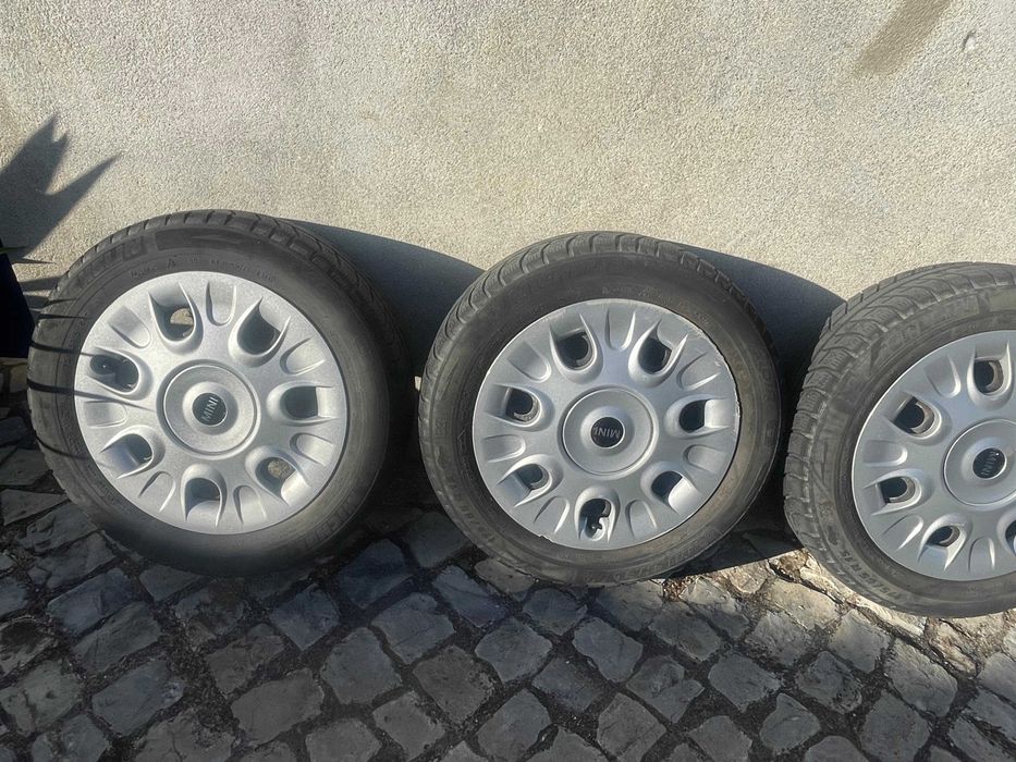 Jantes em ferro Mini One com pneus