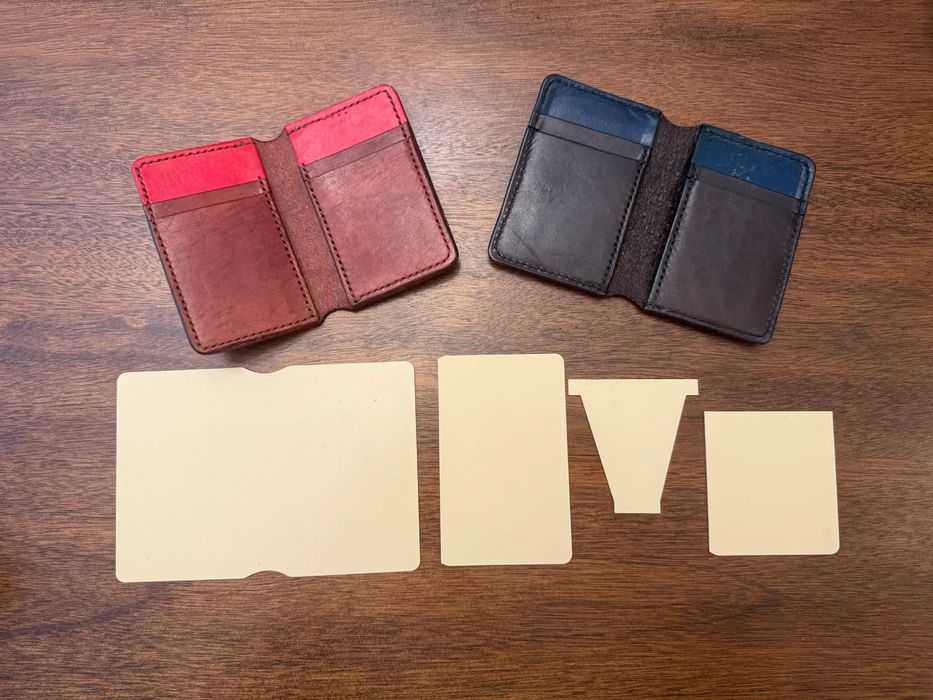 Leather Wallet Pattern with 6 Compartments