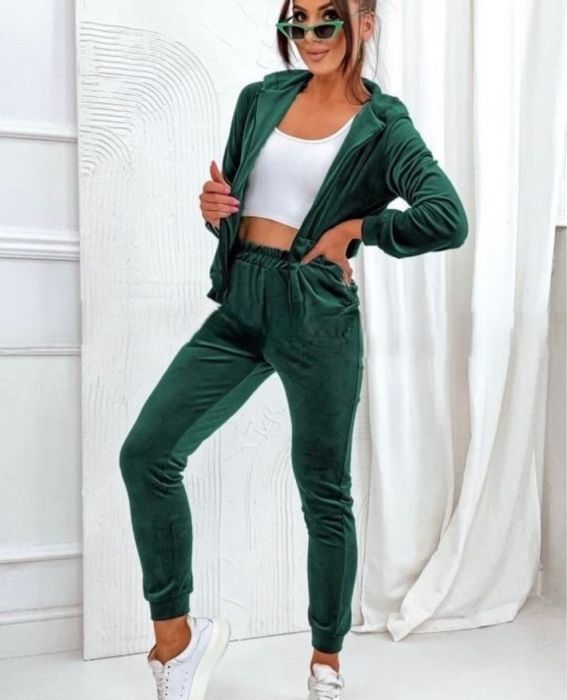 Dres damski welurowy, śliczny, rozm. L