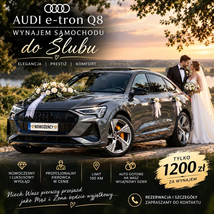 Auto do ślubu Audi E-Trom