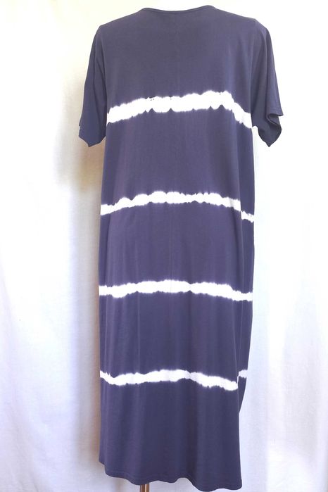 Sukienka letnia r. 4XL/48 fioletowa Bawełna 100% stan bdb