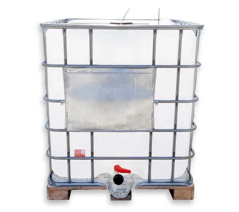 ZBIORNIK REGENEROWANY 1000 litrów, Mauzer, IBC paleta drewno czysty