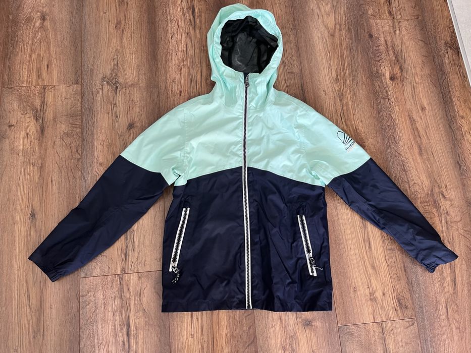 Kurtka przeciwdeszczowa Decathlon 134/140 dla chłopca Tribord Adventur