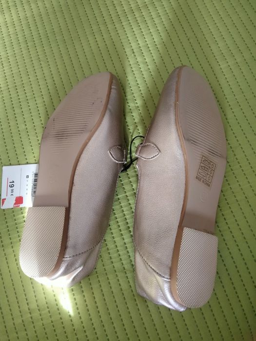 Mocassim dourados Novos da Code N 36