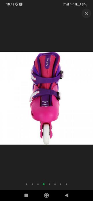 Дитячі Розсувні Ролики OXELO EU 26/28 PLAY-3 Рожеві Original