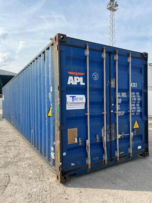 Contentor Marítimo 40' HC (Pés) - 12m - 30m2 | One Way e Usados - TROM Containers